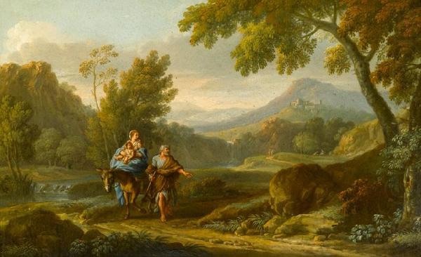 The Rest on the Flight to Egypt, Peter van Bloemen